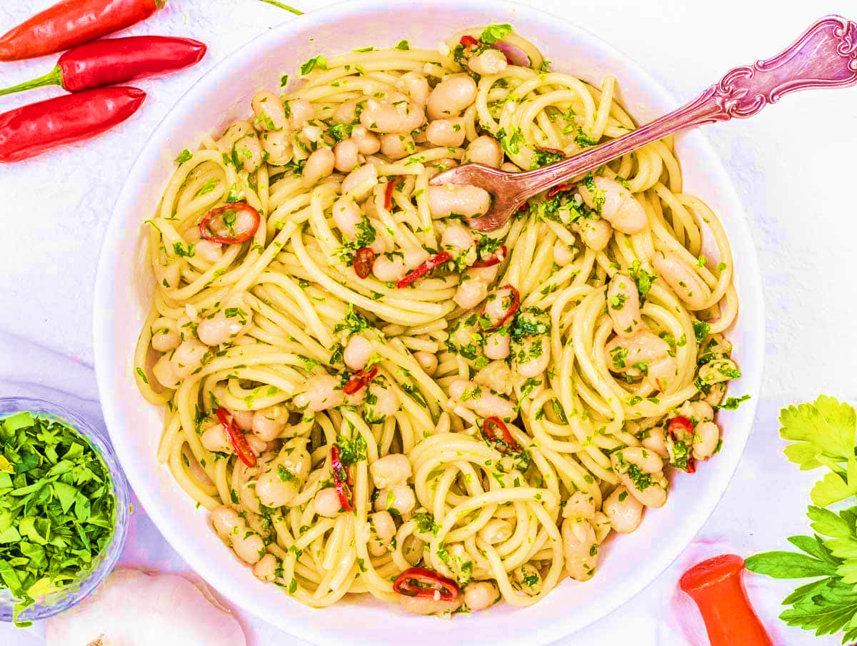 White bean aglio e olio