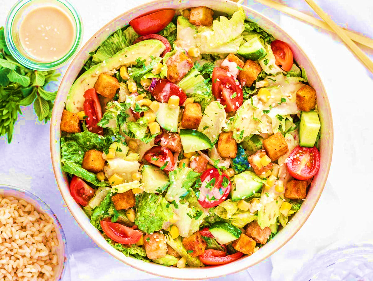 Tahini Tofu Salad